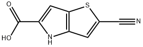 2-氰基-4H-噻吩并[3,2-B]吡咯-5-羧酸, 332099-48-6, 结构式