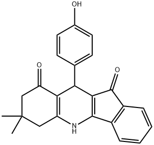 5H-Indeno[1,2-b]quinoline-9,11-dione, 6,7,8,10-tetrahydro-10-(4-hydroxyphenyl)-7,7-dimethyl-|