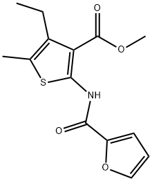 methyl 4-ethyl-2-(furan-2-carboxamido)-5-methylthiophene-3-carboxylate Structure