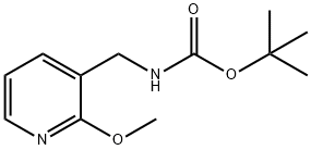 tert-Butyl N-[(2-methoxypyridin-3-yl)methyl]carbamate Struktur