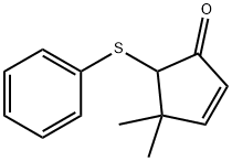 2-Cyclopenten-1-one, 4,4-dimethyl-5-(phenylthio)- Structure