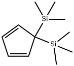 1,3-Cyclopentadiene, 5,5-bis(trimethylsilyl)- Structure