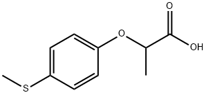 2-[4-(methylsulfanyl)phenoxy]propanoic Acid Structure