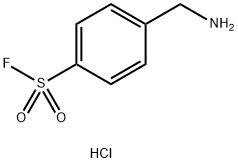 Benzenesulfonyl fluoride, 4-(aminomethyl)-, hydrochloride (1:1) 化学構造式