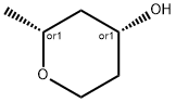 2H-Pyran-4-ol, tetrahydro-2-methyl-, (2S-cis)- Struktur