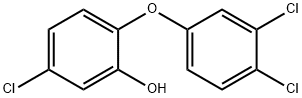 Phenol, 5-chloro-2-(3,4-dichlorophenoxy)-, 3380-33-4, 结构式