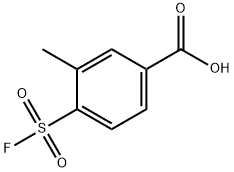 Benzoic acid, 4-(fluorosulfonyl)-3-methyl- Struktur