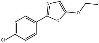 Oxazole, 2-(4-chlorophenyl)-5-ethoxy- 化学構造式