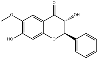 4H-1-Benzopyran-4-one, 2,3-dihydro-3,7-dihydroxy-6-methoxy-2-phenyl-, (2R,3R)-,34050-66-3,结构式