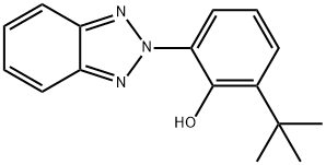 Phenol, 2-(2H-benzotriazol-2-yl)-6-(1,1-dimethylethyl)- 化学構造式