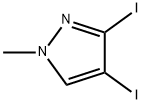 1H-Pyrazole, 3,4-diiodo-1-methyl- Struktur