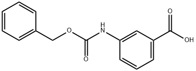 Benzoic acid, 3-[[(phenylmethoxy)carbonyl]amino]- Structure