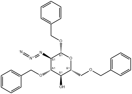 benzyl 2-azido-3,6-di-O-benzyl-2-deoxy-β-D-glucopyranoside Structure