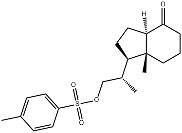 (S)-2-[(1R,3aR,7aR)-octahydro-7a-methyl-4-oxo-4H-inden-1-yl]propyl 4-methylbenzenesulfonate, 342645-83-4, 结构式