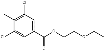 2-Ethoxyethyl 3,5-Dichloro-4-methylbenzoate Structure