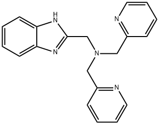 N-((1H-苯并[D]咪唑-2-基)甲基)-1-(吡啶-2-基)-N-(吡啶-2-基甲基)甲胺, 345349-15-7, 结构式