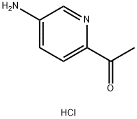 Ethanone, 1-(5-amino-2-pyridinyl)-, hydrochloride (1:1) Structure
