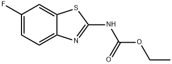 Carbamic acid, N-(6-fluoro-2-benzothiazolyl)-, ethyl ester Structure