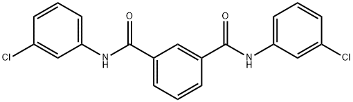 1-N,3-N-bis(3-chlorophenyl)benzene-1,3-dicarboxamide Struktur