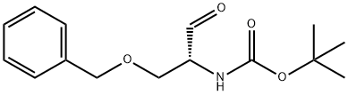 (R)-(1-(苄氧基)-3-氧代丙烷-2-基)氨基甲酸叔丁酯, 350685-50-6, 结构式