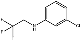 Benzenamine, 3-chloro-N-(2,2,2-trifluoroethyl)- Structure