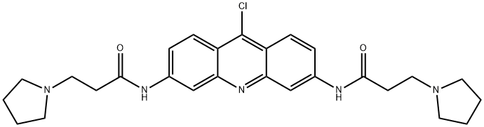 1-Pyrrolidinepropanamide, N,N'-(9-chloro-3,6-acridinediyl)bis-