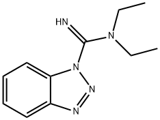 1H-Benzotriazole-1-carboximidamide, N,N-diethyl- Structure