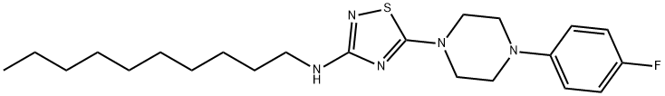 352001-15-1 N-Decyl-5-[4-(4-fluorophenyl)-1-piperazinyl]-1,2,4-thiadiazol-3-amine