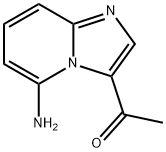 1-{5-aminoimidazo[1,2-a]pyridin-3-yl}ethan-1-one 化学構造式
