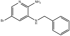 2,3-Pyridinediamine, 5-bromo-N3-(phenylmethyl)- Struktur