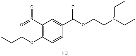 2-(Diethylamino)ethyl 3-Nitro-4-propoxybenzoate Hydrochloride 结构式