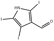 1H-Pyrrole-3-carboxaldehyde, 2,4,5-triiodo- Struktur