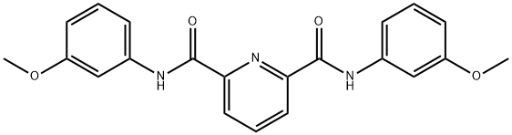 2-N,6-N-bis(3-methoxyphenyl)pyridine-2,6-dicarboxamide Structure