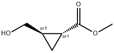 rel-Methyl (1R,2R)-2-(hydroxymethyl)cyclopropane-1-carboxylate Struktur