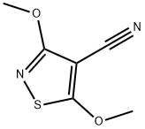 dimethoxy-1,2-thiazole-4-carbonitrile Struktur