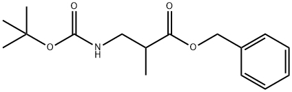 Propanoic acid, 3-[[(1,1-dimethylethoxy)carbonyl]amino]-2-methyl-, phenylmethyl ester Structure