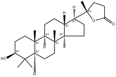 3α,20-Dihydroxy-4,4,14-trimethyl-18-nor-5α-cholan-24-oic acid γ-lactone Struktur