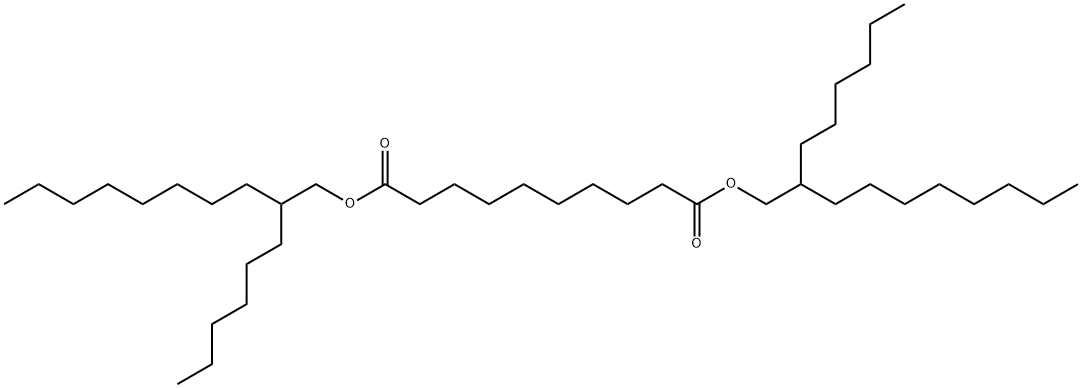 Decanedioic acid, 1,10-bis(2-hexyldecyl) ester Structure