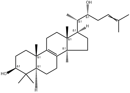 (22R)-5α-Lanosta-8,24-diene-3β,22-diol Struktur