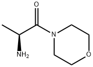 (S)-2-氨基-1-吗啉代丙-1-酮 结构式