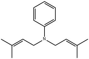 Benzenamine, N,N-bis(3-methyl-2-buten-1-yl)- Struktur