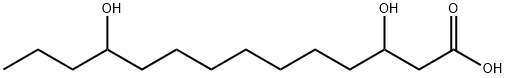 3,11-dihydroxy-tetradecanoic acid Structure