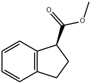 1H-Indene-1-carboxylic acid, 2,3-dihydro-, methyl ester, (1S)- 结构式
