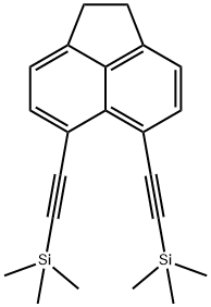 Acenaphthylene, 1,2-dihydro-5,6-bis[2-(trimethylsilyl)ethynyl]- Structure