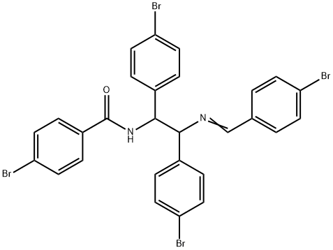 Benzamide, N-[1,2-bis(4-bromophenyl)-2-[[(4-bromophenyl)methylene]amino]ethyl]-4-bromo-