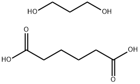聚(1,3-丙二醇己二酸酯), 36568-42-0, 结构式