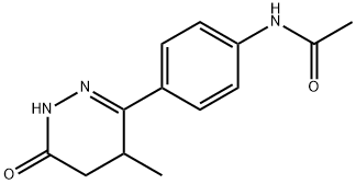 Acetamide, N-[4-(1,4,5,6-tetrahydro-4-methyl-6-oxo-3-pyridazinyl)phenyl]-, 36725-27-6, 结构式