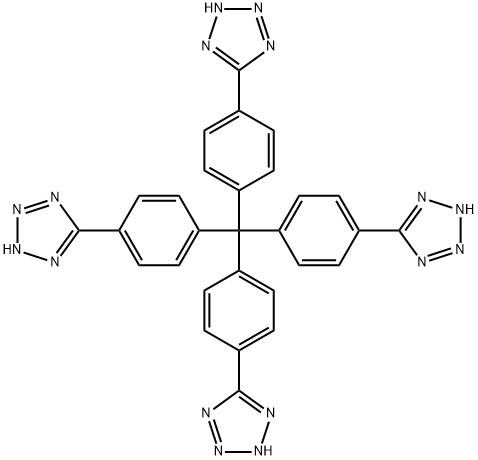 四(4-(1H-四唑-5-基)苯基)甲烷 结构式