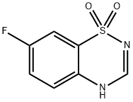 7-Fluoro-4H-benzo[e][1,2,4]thiadiazine 1,1-dioxide Struktur