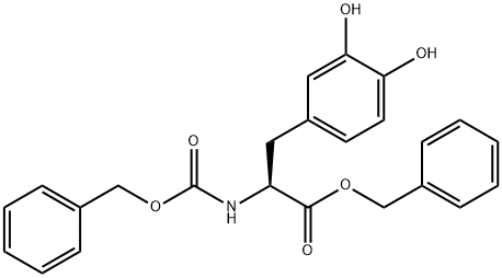 (S)-苯甲基 2-(((苄氧基)羰基)氨基)-3-(3,4-二羟基苯基)丙酯 结构式